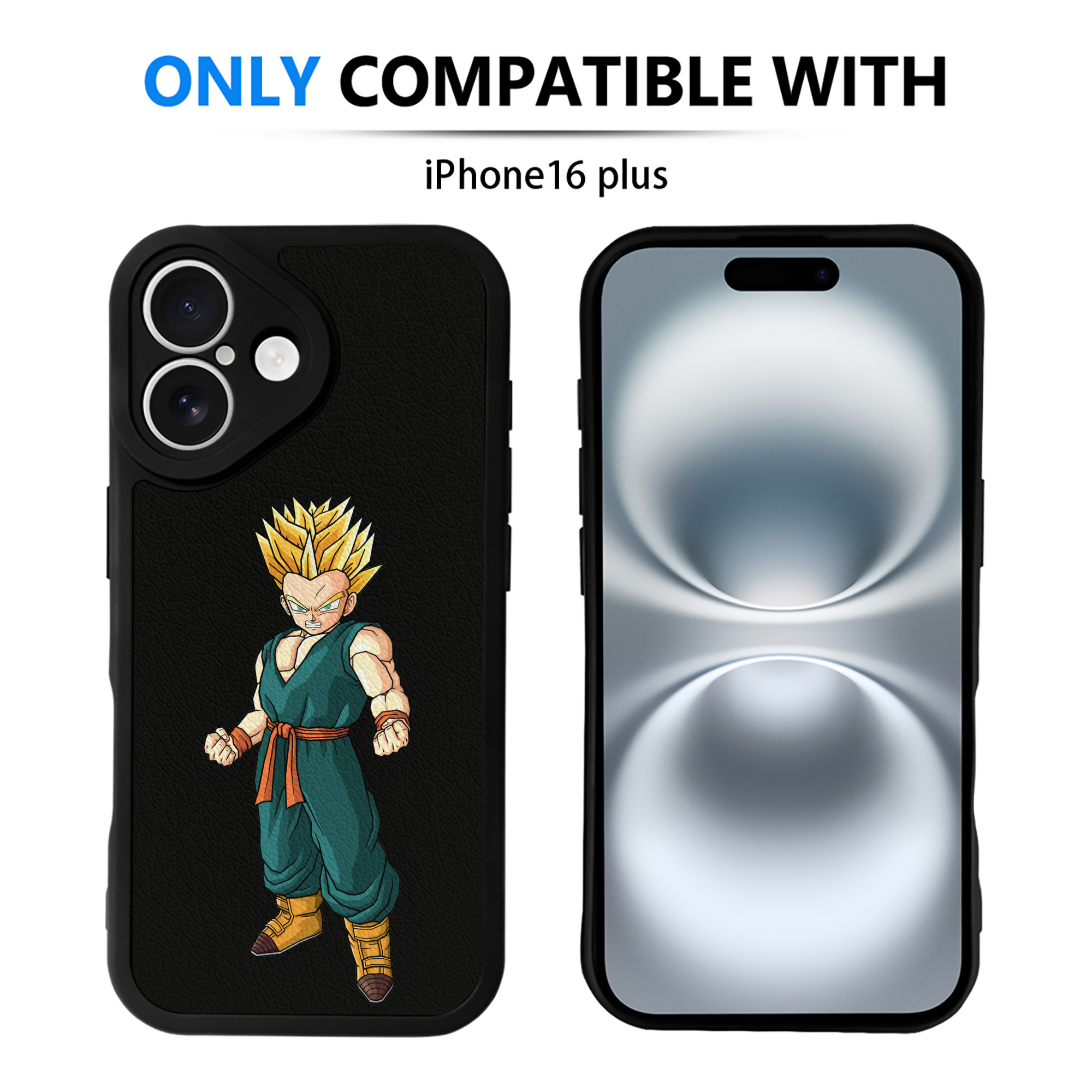 （画像用） ドラゴンボール DRAGON BALL 【iPhone 16シリーズ対応】シリコンスマホケース（レザー調） 材質：シリコン